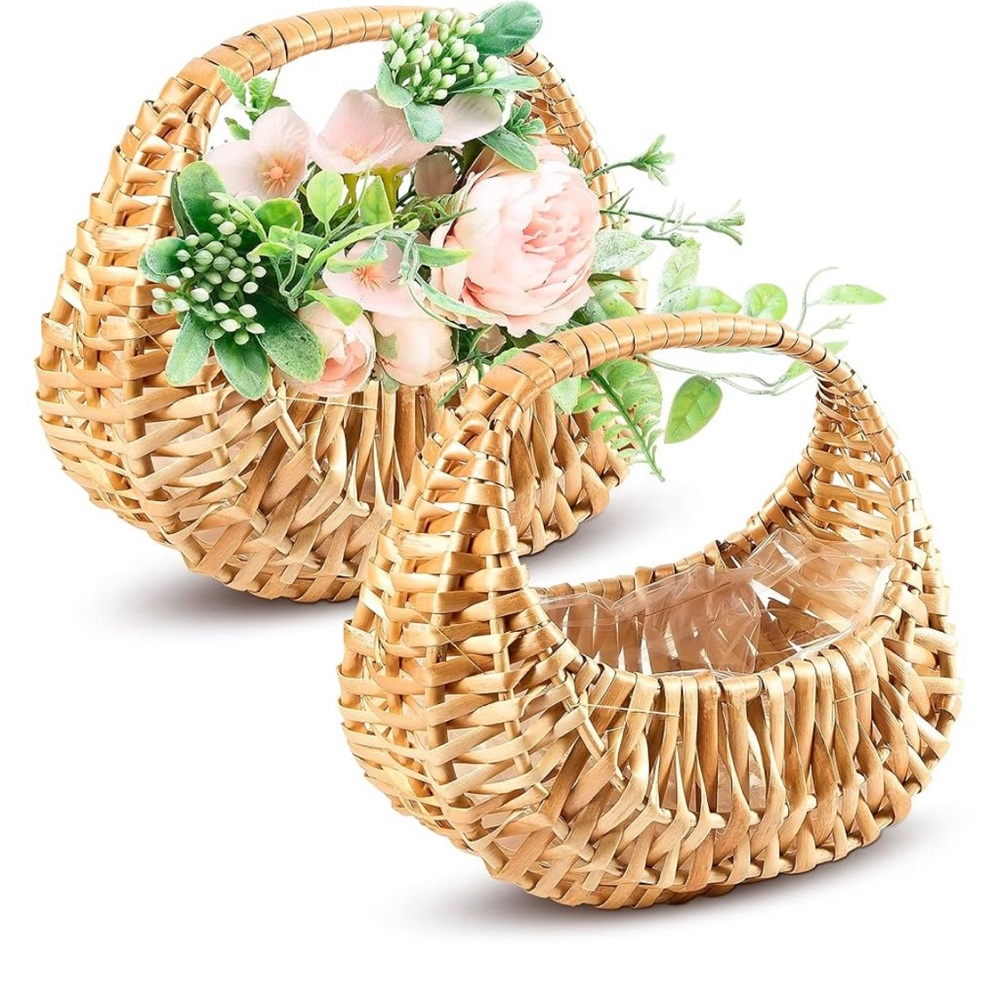 One Small Wicker Easter/Flower Girl Basket